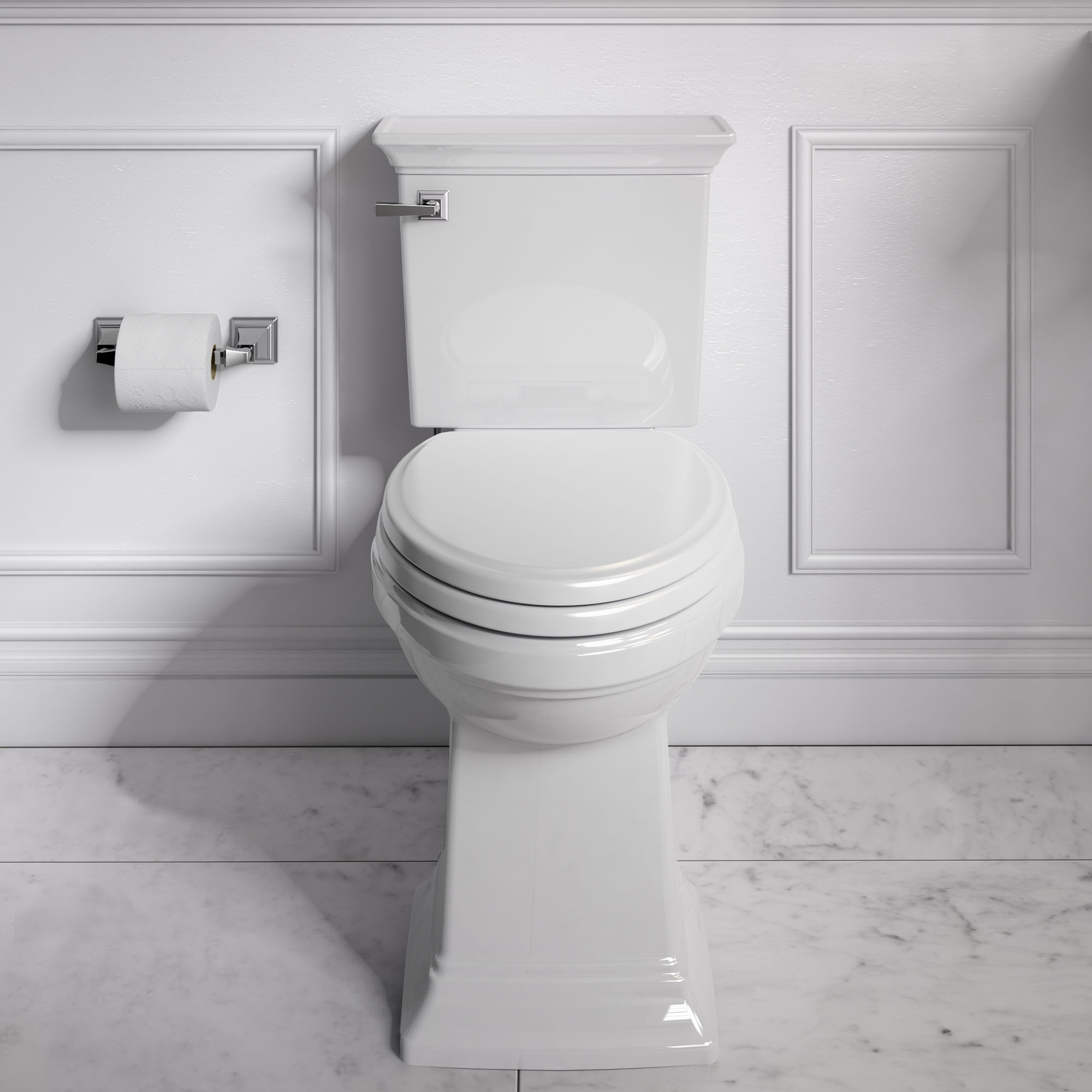 Town Square® S Two-Piece 1.28 gpf/4.8 Lpf Chair Height Elongated Toilet Less Seat